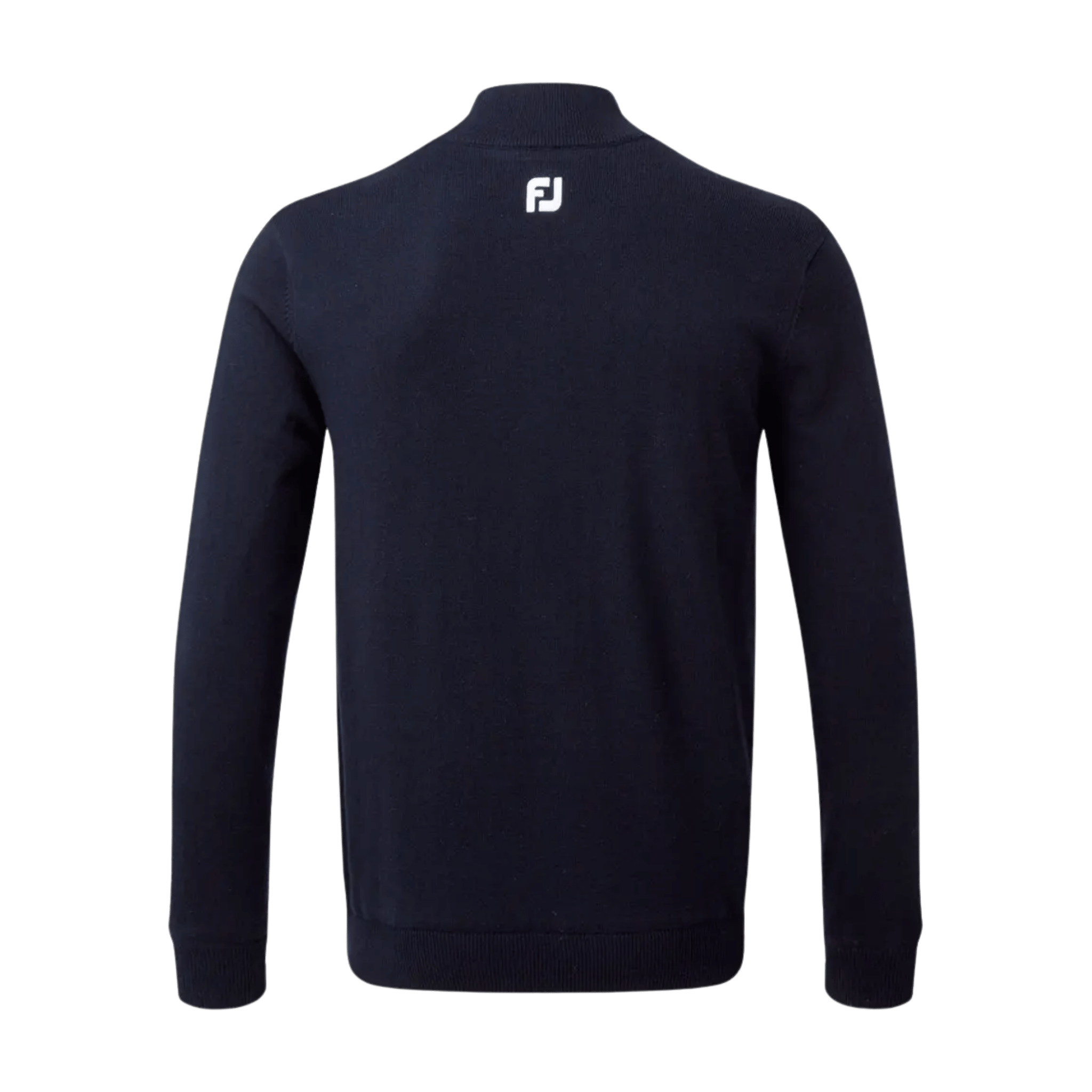 PULLOVER FOOTJOY - WOOL BLEND LINED 1/2 ZIP BLEU MARINE