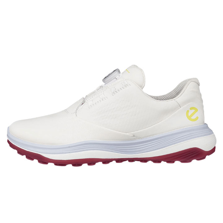 CHAUSSURE SANS CRAMPON ECCO - GOLF LT1 BOA BLANC ROUGE