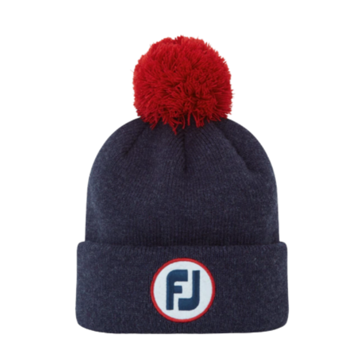 BONNET FOOTJOY FJ SOLID POM POM - HEATHER NAVY
