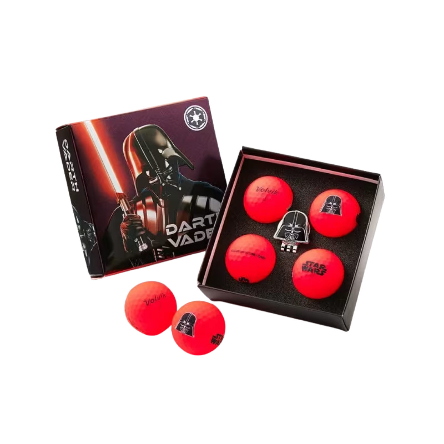 BALLES VOLVIK - COFFRET 4 BALLES VIVID STAR WARS DARK VADOR