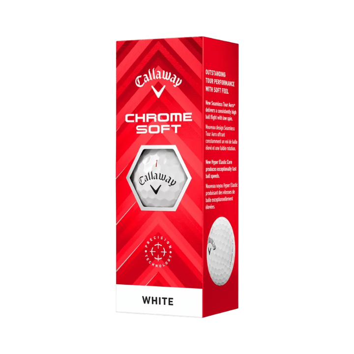 BALLES CALLAWAY - CHROME SOFT WHITE - Golf Passion