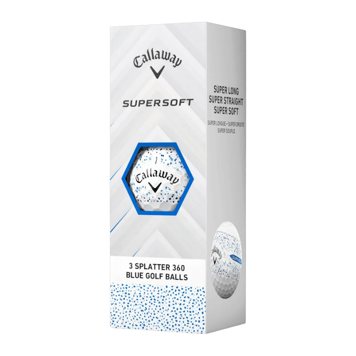BALLES CALLAWAY - (DES)SUPERSOFT BLUE SPLATTER - Golf Passion