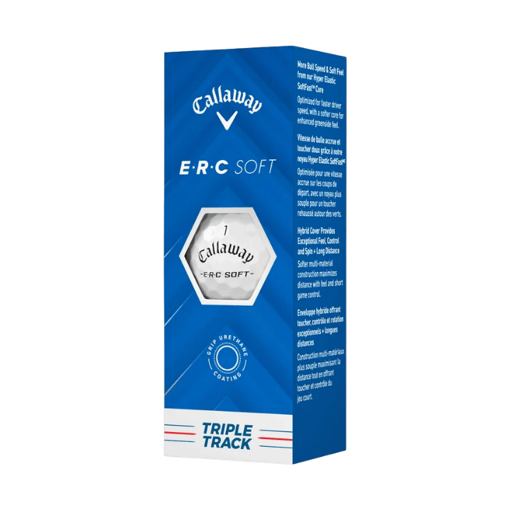 BALLES CALLAWAY - ERC SOFT TRIPLE TRACK WHITE - Golf Passion