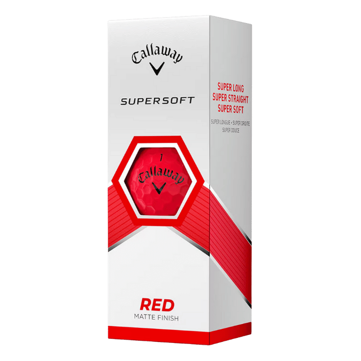 BALLES CALLAWAY - SUPERSOFT RED - Golf Passion