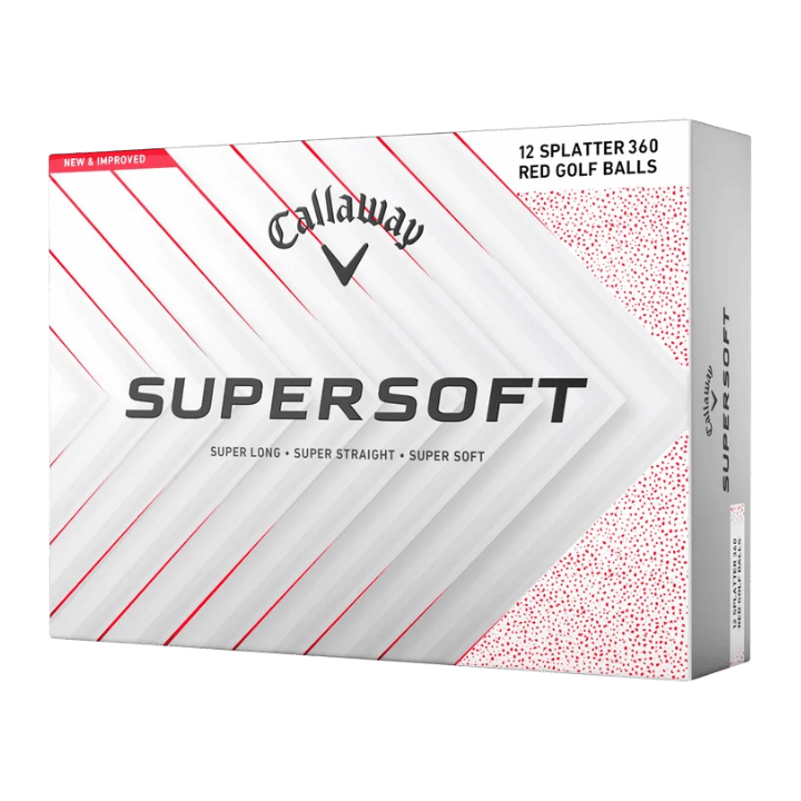 BALLES CALLAWAY - SUPERSOFT RED SPLATTER - Golf Passion