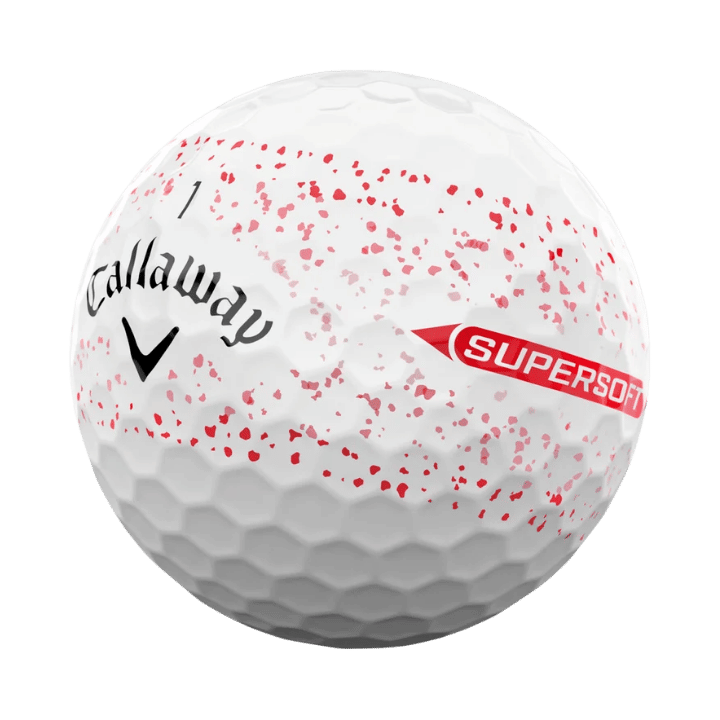 BALLES CALLAWAY - SUPERSOFT RED SPLATTER - Golf Passion