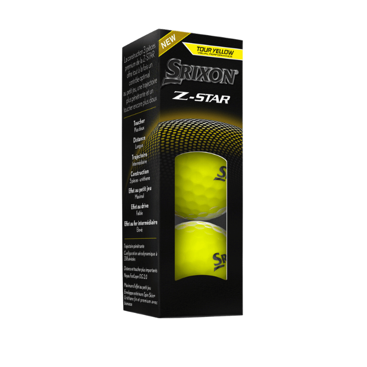 BALLES SRIXON - Z - STAR 9 JAUNE - Golf Passion