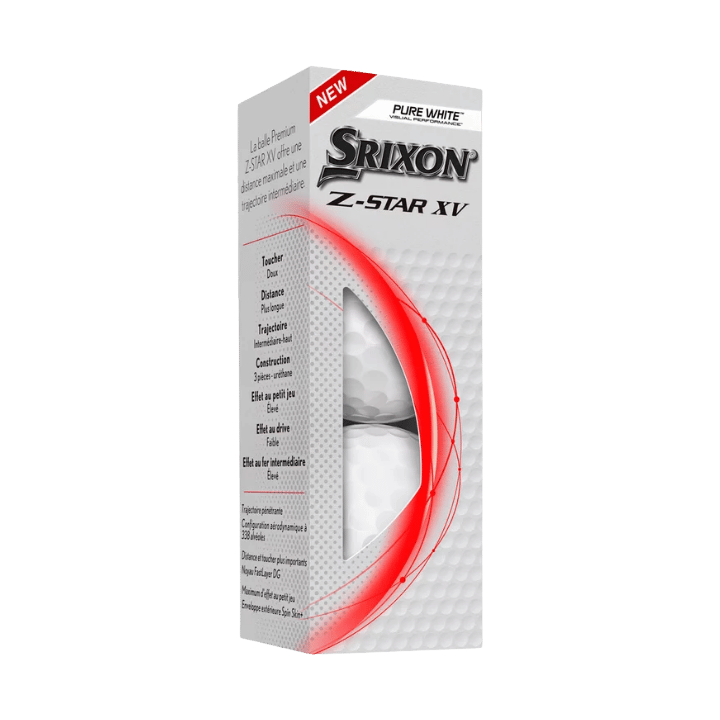BALLES SRIXON - Z - STAR XV 8 WHITE - Golf Passion