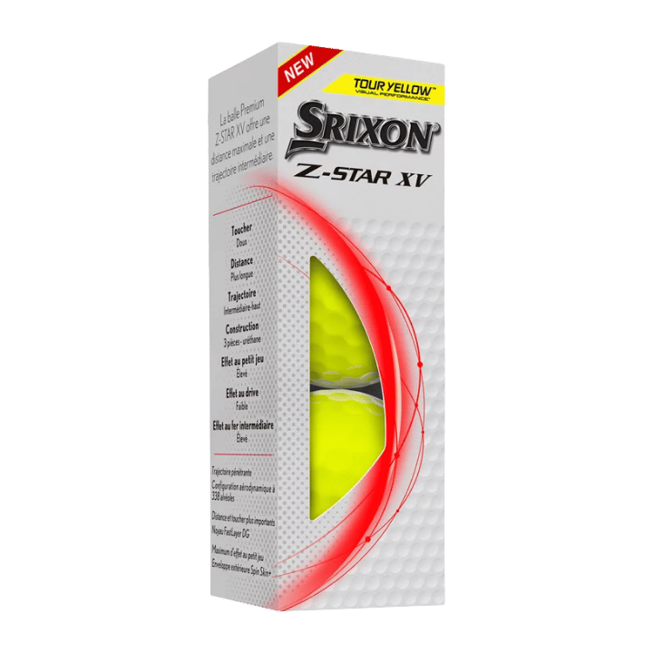 BALLES SRIXON - Z - STAR XV - 9 JAUNE - Golf Passion
