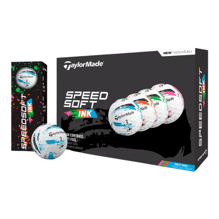 BALLES TAYLORMADE - SPEEDSOFT INK MULTICOLORE - Golf Passion