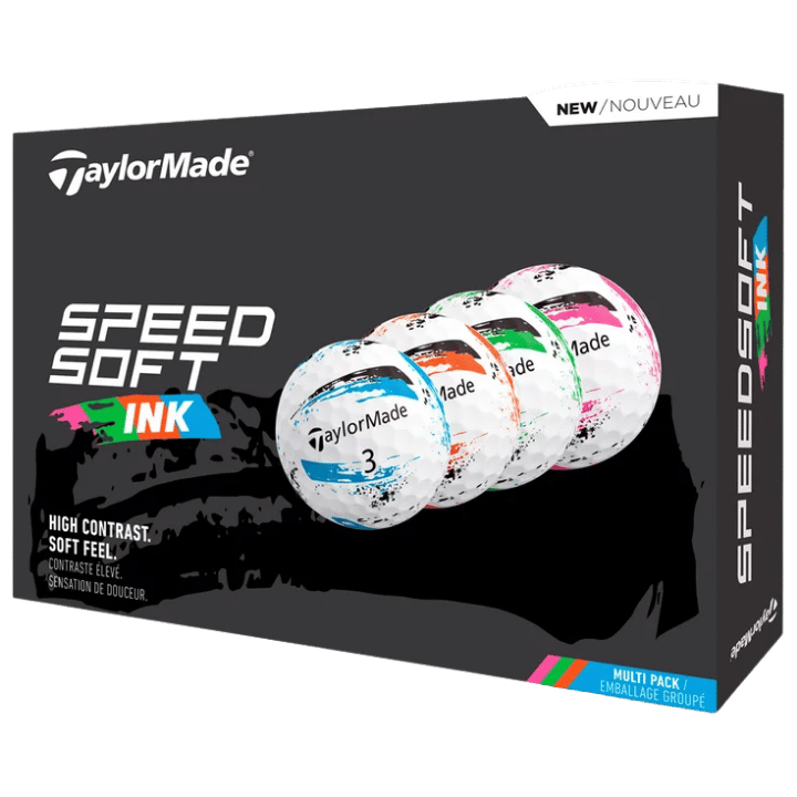 BALLES TAYLORMADE - SPEEDSOFT INK MULTICOLORE - Golf Passion