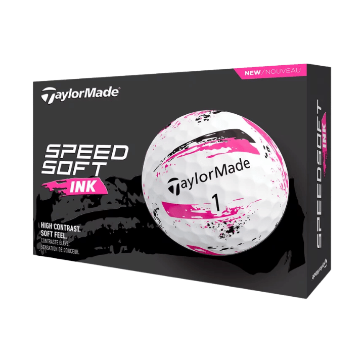 BALLES TAYLORMADE - SPEEDSOFT INK PINK - Golf Passion