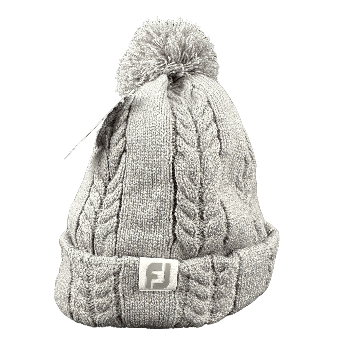 BONNET FOOTJOY - CABLE KNIT BOBBLE GREY WOMENS - Footjoy - Golf Passion