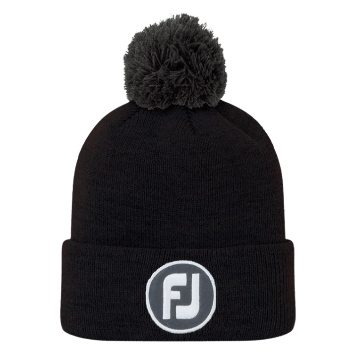 BONNET FOOTJOY - SOLID POM POM BLACK - Golf Passion