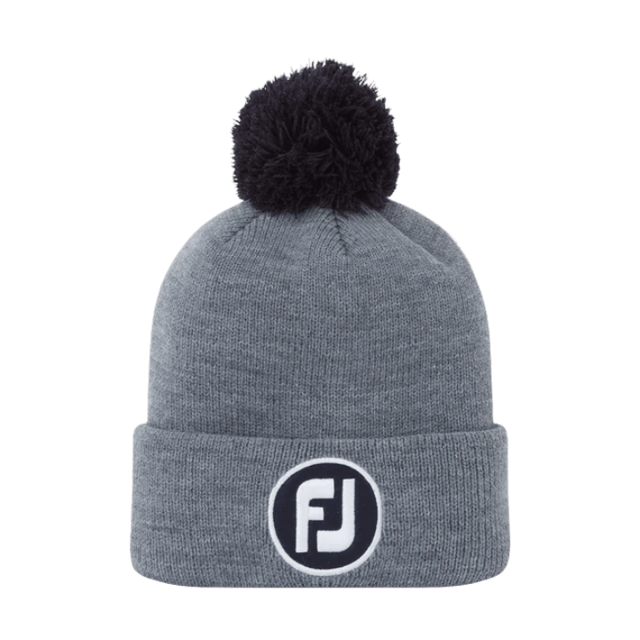 BONNET FOOTJOY - SOLID POM POM HEATHER GREY - Golf Passion