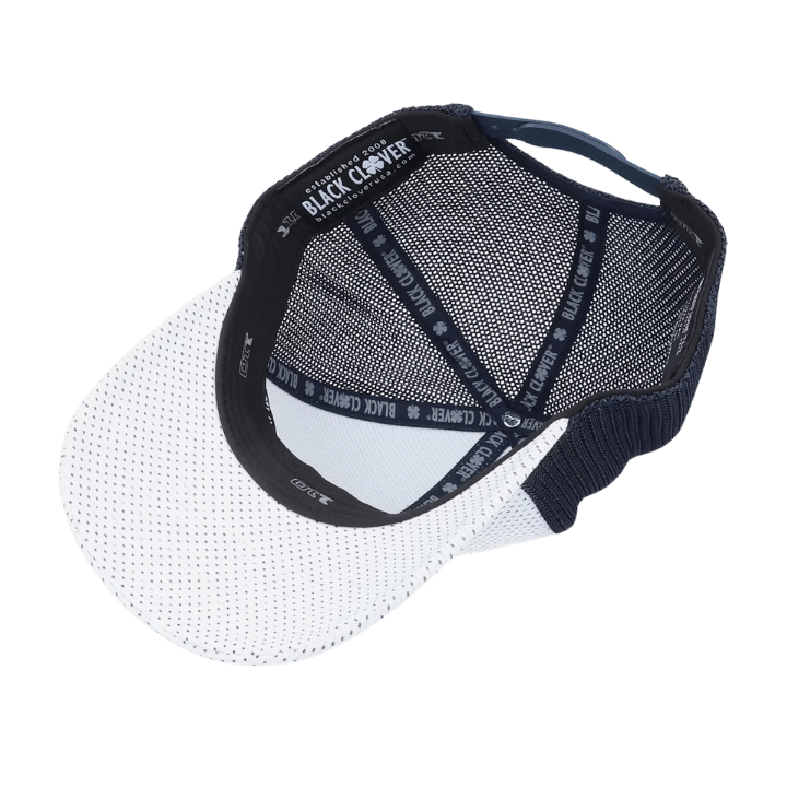 CASQUETTE BLACK CLOVER - MY HELPER NAVY WHITE - Golf Passion