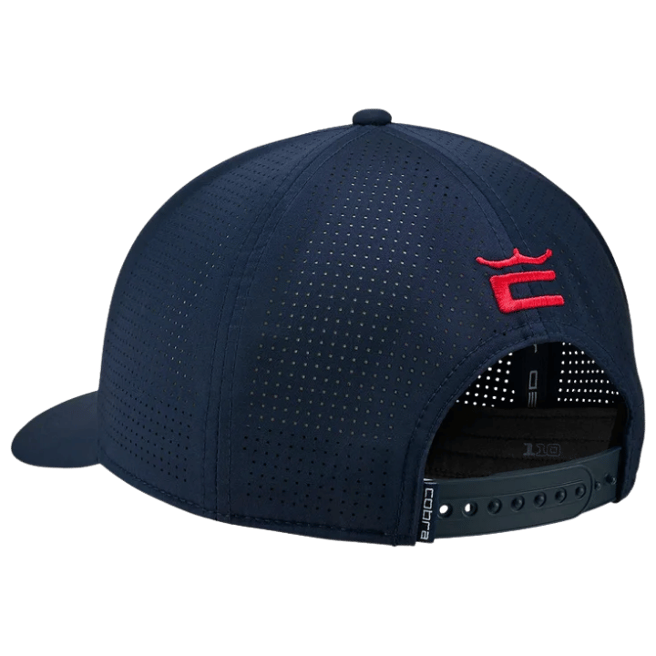 CASQUETTE COBRA - SPLIT TOUR CLUB NAVY STRONG RED - Golf Passion