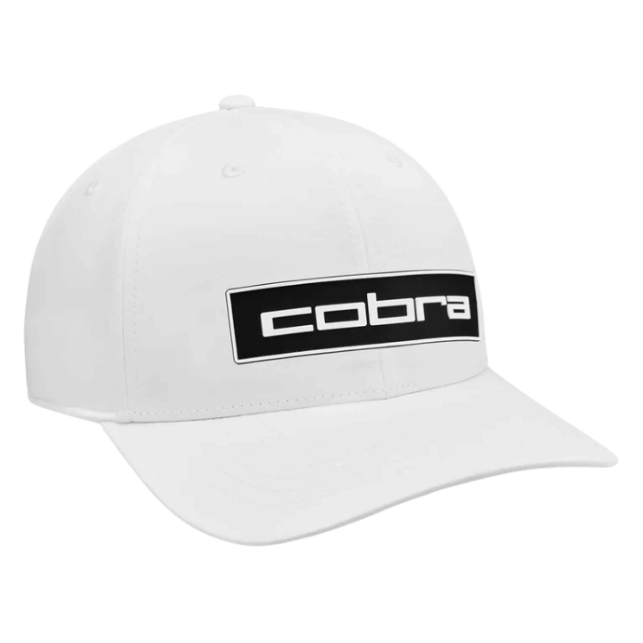 CASQUETTE COBRA - TOUR TECH WHITE NOIR - Golf Passion