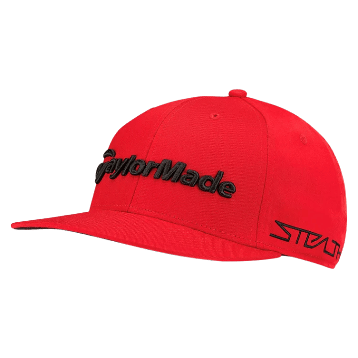CASQUETTE TAYLORMADE - TOUR FLATBILL RED - Golf Passion