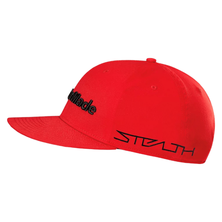 CASQUETTE TAYLORMADE - TOUR FLATBILL RED - Golf Passion