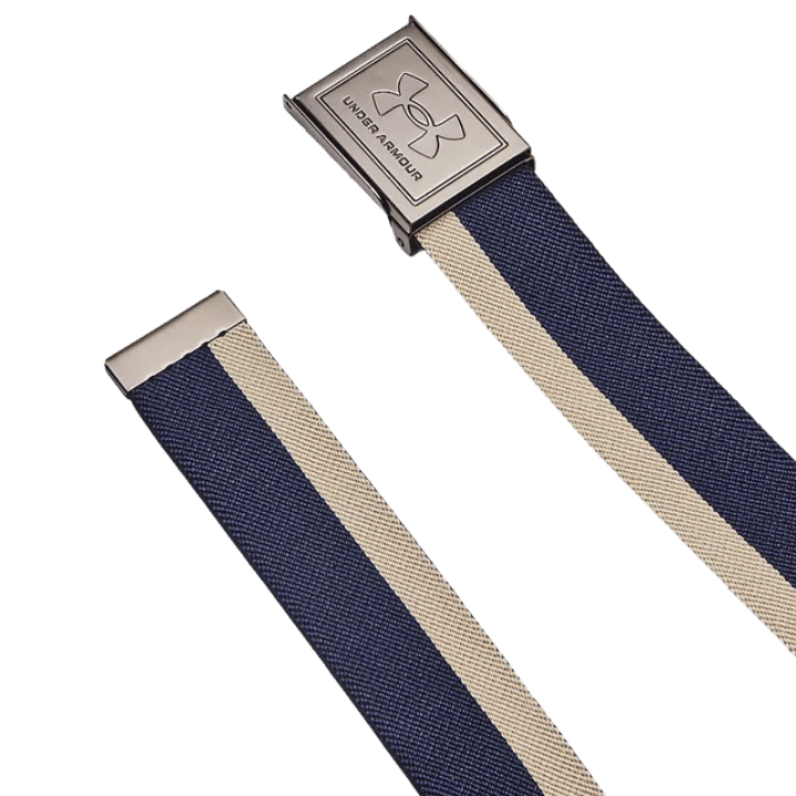 CEINTURE UNDER ARMOUR - STRETCH WEBBING BELT NAVI KHAKI BASE CASTLEROCK - Under Armour - Golf Passion