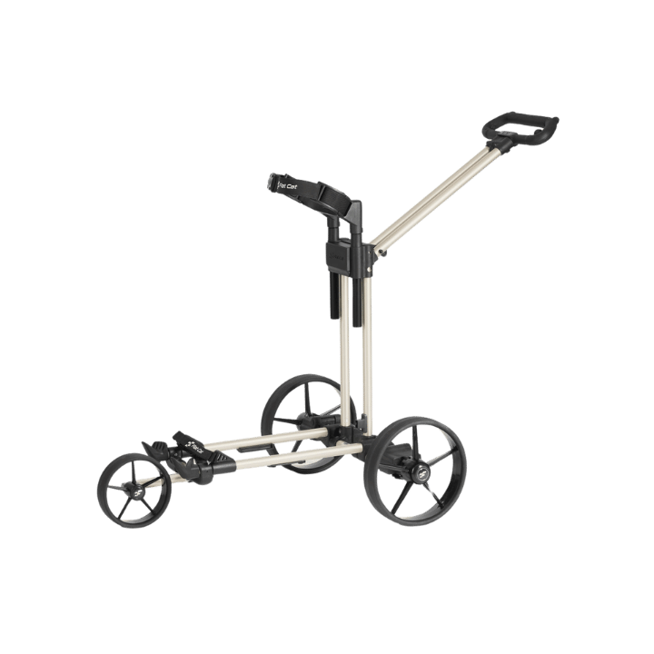 CHARIOT ELECTRIQUE AVEC FREIN - AHEAD BRUSHED - SILVER (CHAMPAGNE) LI - FE (HOUSSE + BATTERIE 36 TROU) - Golf Passion