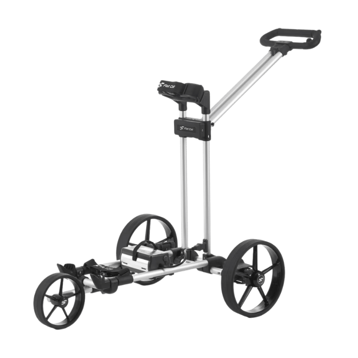 CHARIOT ELECTRIQUE AVEC FREIN - GEAR SILVER LI - FE (HOUSSE + BATTERIE 36 TROU) - Golf Passion
