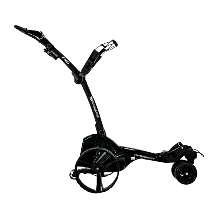 CHARIOT ELECTRIQUE AVEC FREIN MGI - NAVIGATOR NOIR - Golf Passion