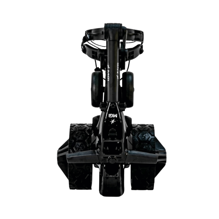 CHARIOT ELECTRIQUE AVEC FREIN MGI - NAVIGATOR NOIR - Golf Passion