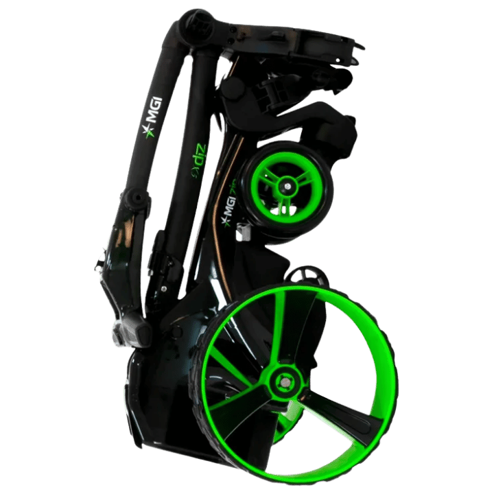CHARIOT ELECTRIQUE AVEC FREIN MGI - X5 NOIR - Golf Passion
