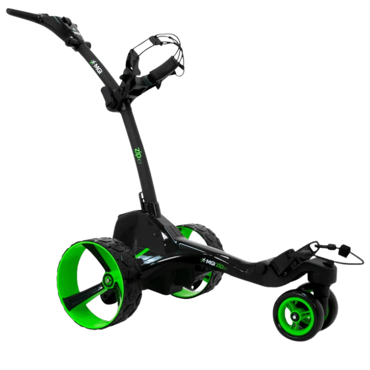 CHARIOT ELECTRIQUE AVEC FREIN MGI - X5 NOIR - Golf Passion