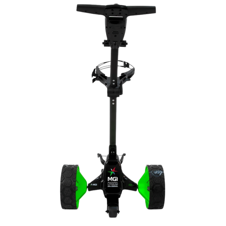 CHARIOT ELECTRIQUE AVEC FREIN MGI - X5 NOIR - Golf Passion