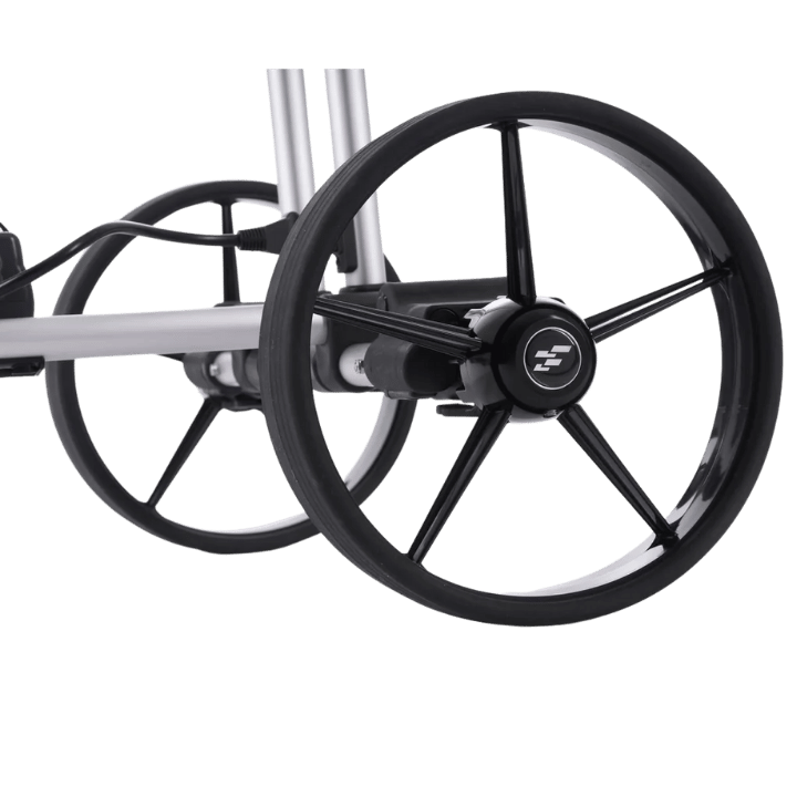 CHARIOT ELECTRIQUE AVEC FREIN - TOUCH HYBRID ROSE (HOUSSE + BATTERIE 36 TROU) - Golf Passion