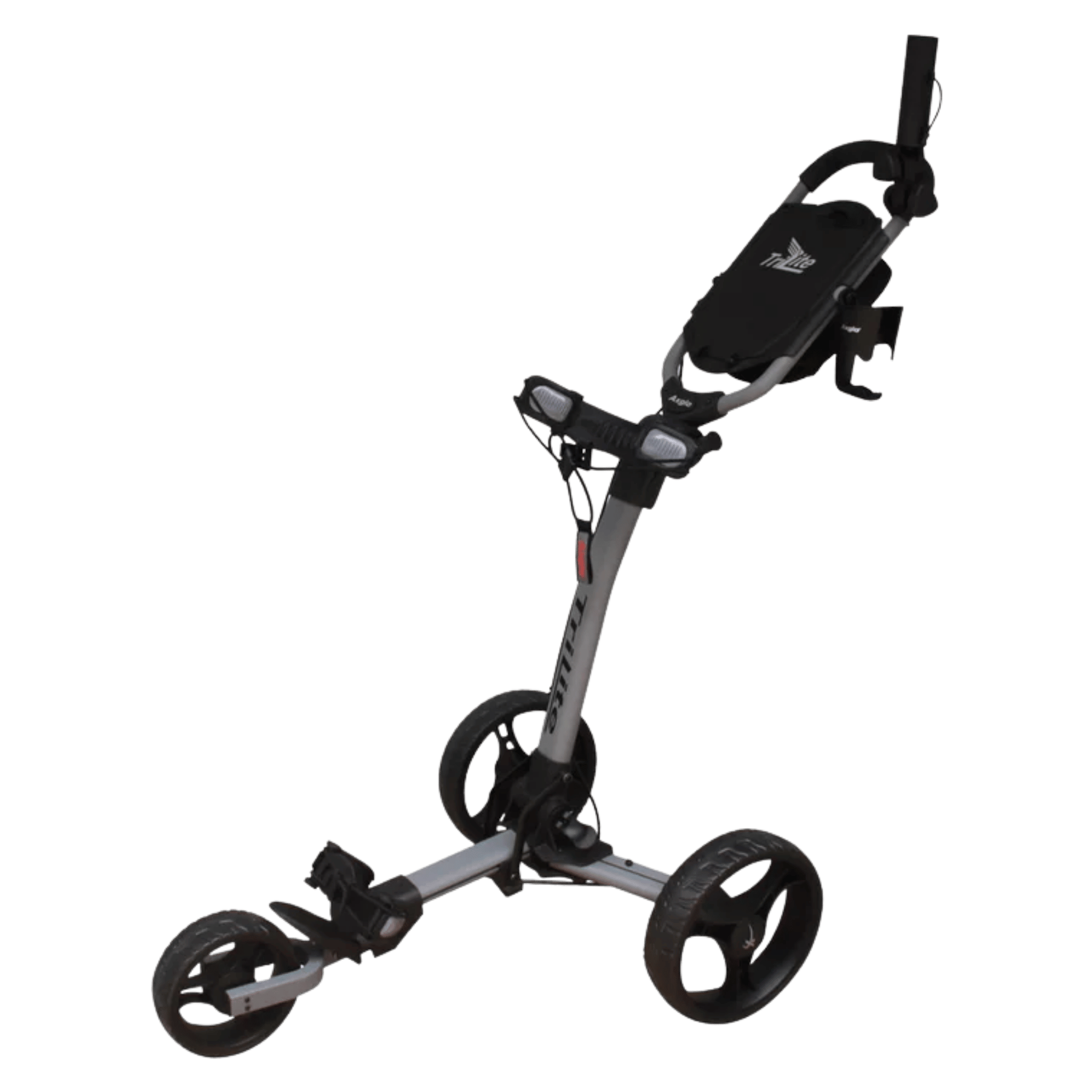CHARIOT MANUEL 3 ROUES AXGLO - TRILITE GRIS NOIR - Golf Passion