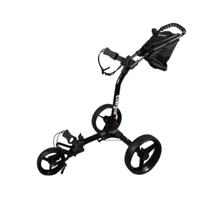 CHARIOT MANUEL 3 ROUES - IZYCART BLACK BLACK - Golf Passion