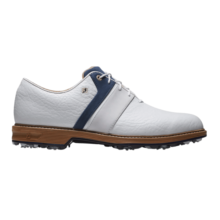 CHAUSSURE AVEC CRAMPON FOOTJOY - PREMIERE SERIE PACKARD LX WHITE/BLUE - Golf Passion