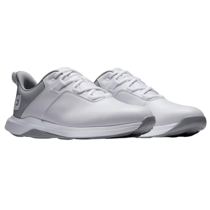 CHAUSSURE AVEC CRAMPON FOOTJOY - PRO LITE WHITE GREY - Golf Passion