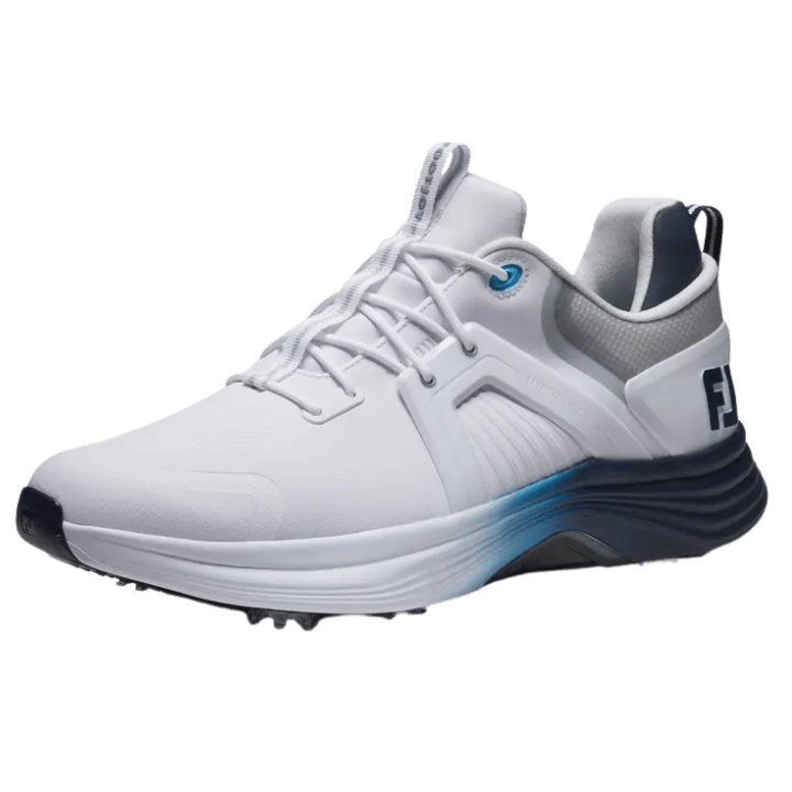 CHAUSSURE AVEC CRAMPON - HYPERFLEX CARBON WHITE/BLUE - Golf Passion