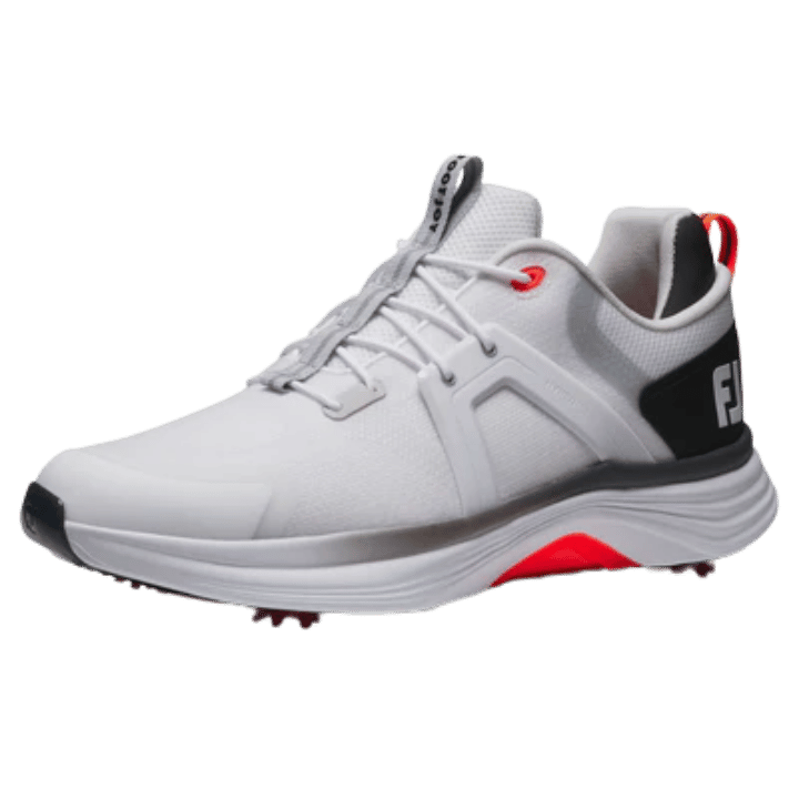 CHAUSSURE AVEC CRAMPON - HYPERFLEX WHITE/BLACK/RED - Golf Passion