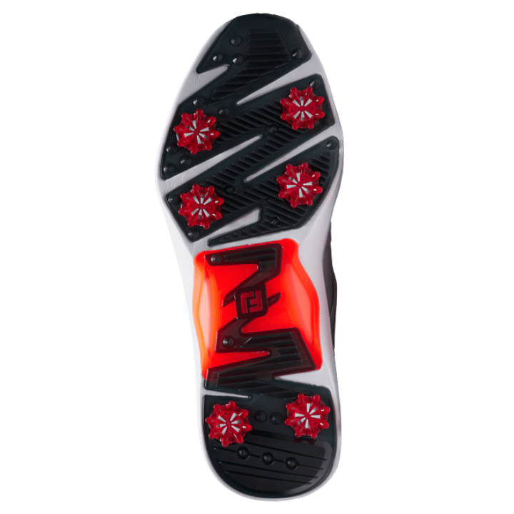 CHAUSSURE AVEC CRAMPON - HYPERFLEX WHITE/BLACK/RED - Golf Passion