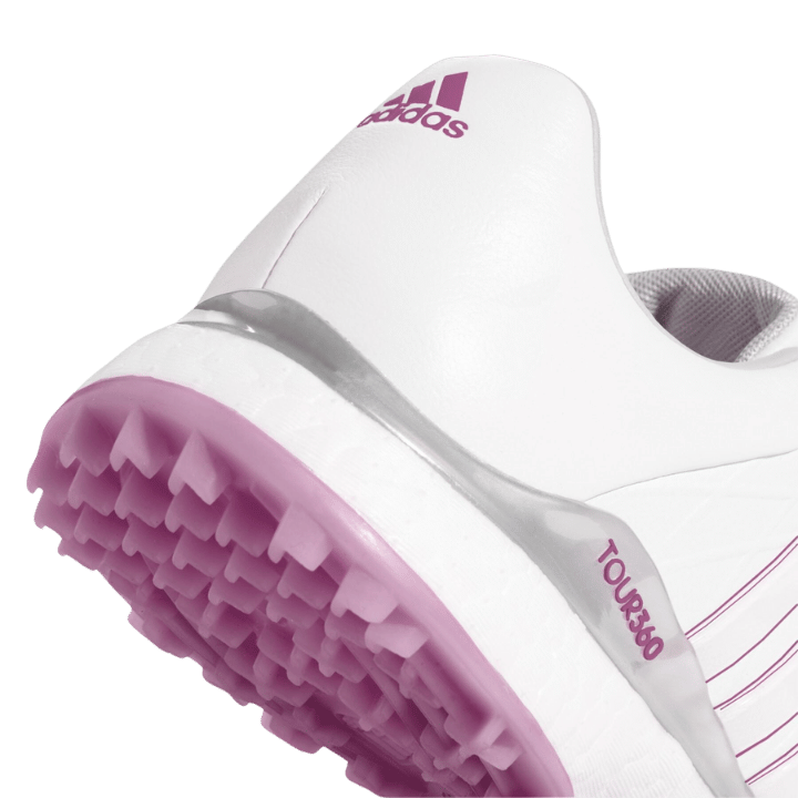 CHAUSSURE SANS CRAMPON ADIDAS - TOUR360 XT - SL BLANC/ARGENT/ROSE - Golf Passion