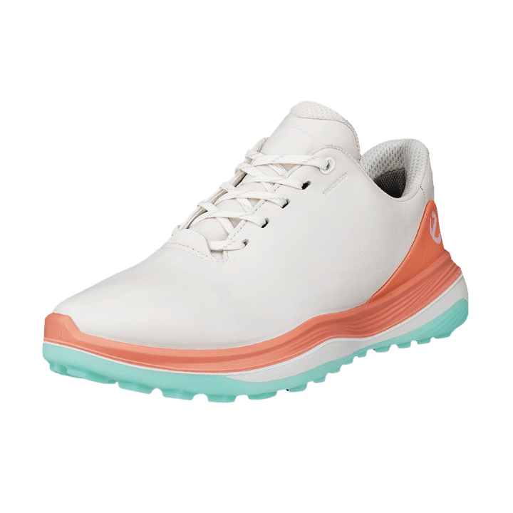 CHAUSSURE SANS CRAMPON ECCO - GOLF LT1 BLANC ORANGE - Ecco - Golf Passion