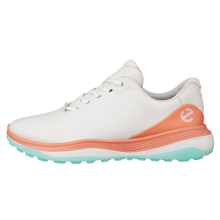 CHAUSSURE SANS CRAMPON ECCO - GOLF LT1 BLANC ORANGE - Ecco - Golf Passion