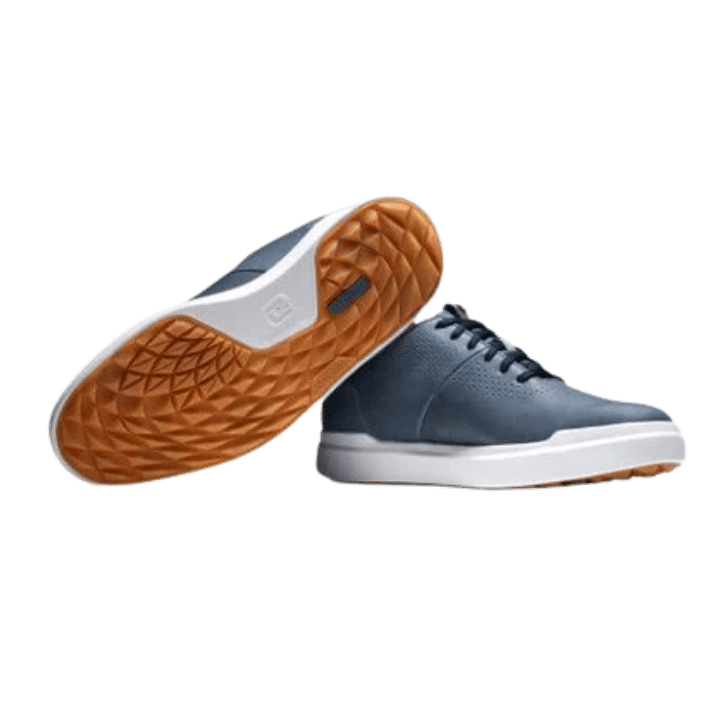 CHAUSSURE SANS CRAMPON FOOTJOY - CONTOUR CASUAL NAVY WHITE TAN - Golf Passion