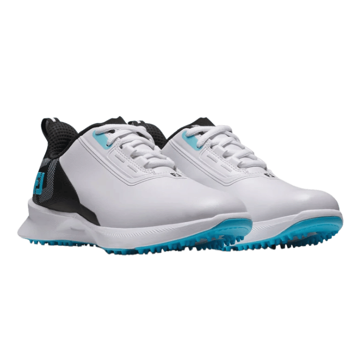 CHAUSSURE SANS CRAMPON FOOTJOY - JUNIORS WHITE BLACK BLUE - Golf Passion