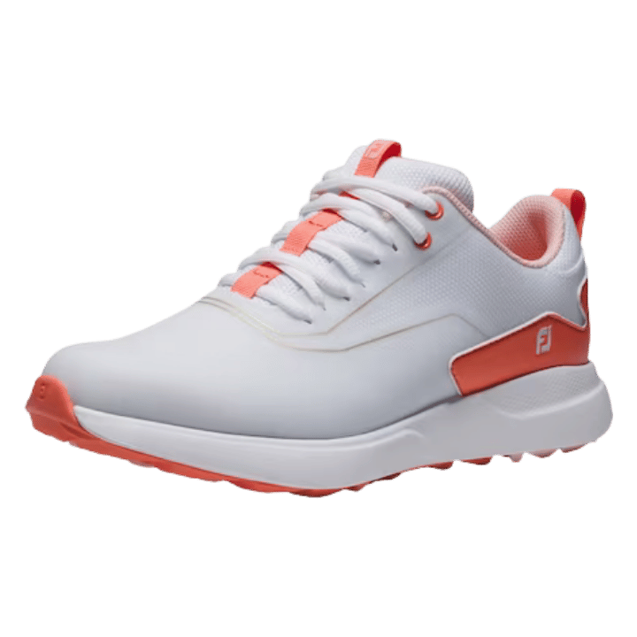 CHAUSSURE SANS CRAMPON FOOTJOY - PERFORMA BLANC/CORAIL - Golf Passion