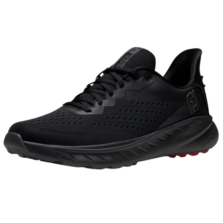 CHAUSSURE SANS CRAMPON FOOTJOY - SPIKELESS FLEX XP NOIR, ROUGE - Golf Passion
