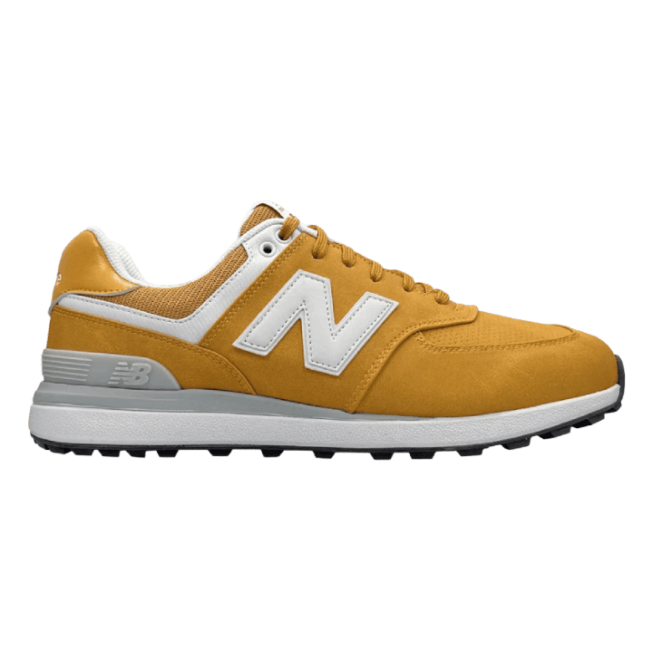 CHAUSSURE SANS CRAMPON NEW BALANCE - 574 GREEN V2 WHITE YELLOW - Golf Passion