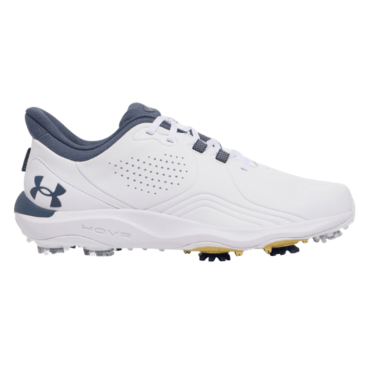 CHAUSSURE SANS CRAMPON UNDER ARMOUR - DRIVE PRO WHITE METALLIC GUN MET - Golf Passion