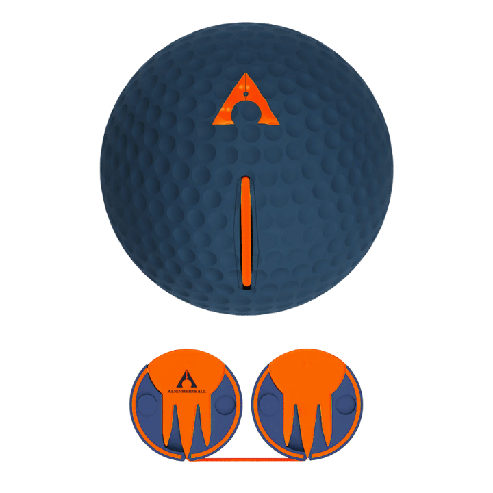 OUTILS D'ENTRAINEMENTS ALIGNMENT BALL - GREY ORANGE - Golf Passion